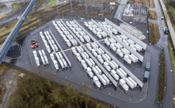 Batteriespeicher Hamm. Foto: RWE